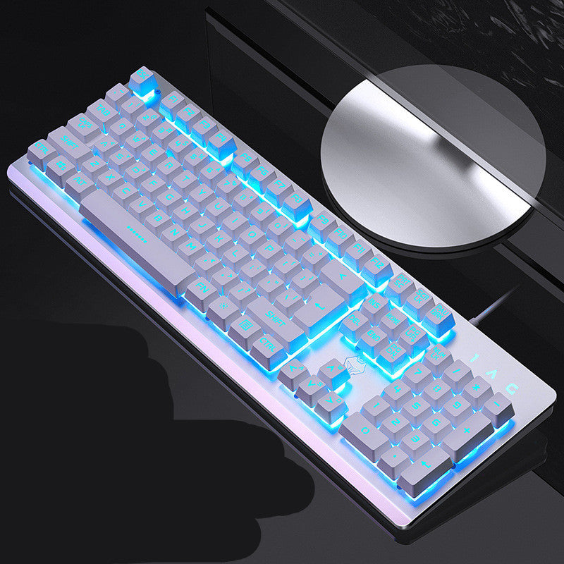 High-Performance Metal Mechanical Gaming Keyboard With RGB Black/White