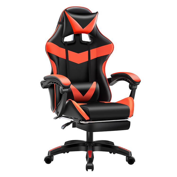 Ergonomic Gaming Chair With Footrest ALL BLACK/BLACK & BLUE/BLACK & RED/BLACK & WHITE/BLACK & GOLD/PINK & WHITE