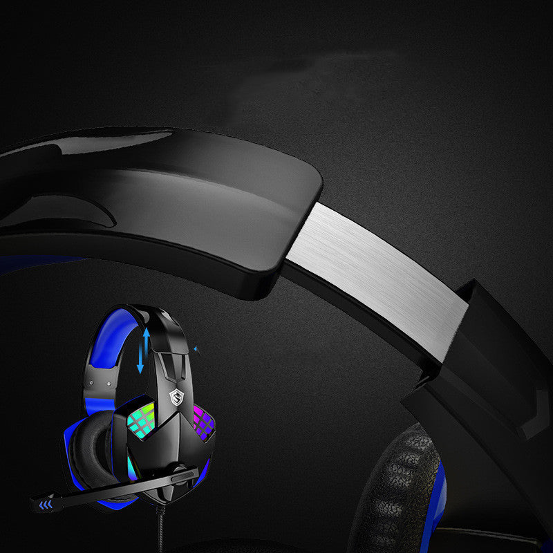 Gaming Wired Headset Illuminated With RGB Headset Colour BLUE