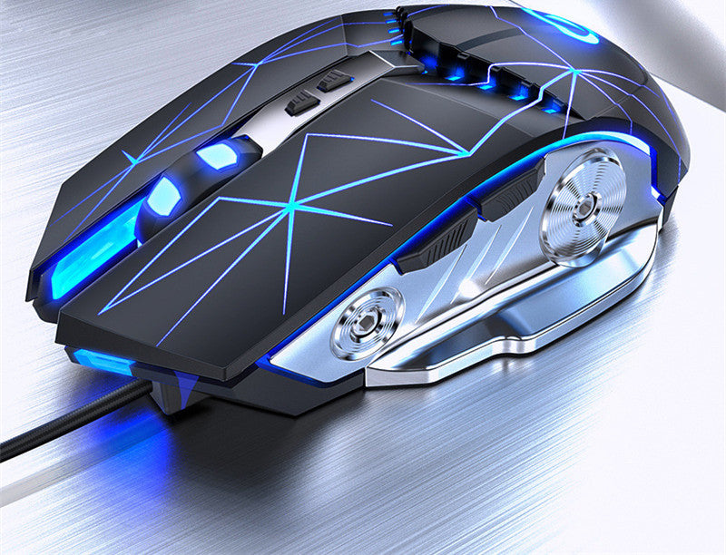 Mechanical Wired Gaming Mouse /Black/Silver