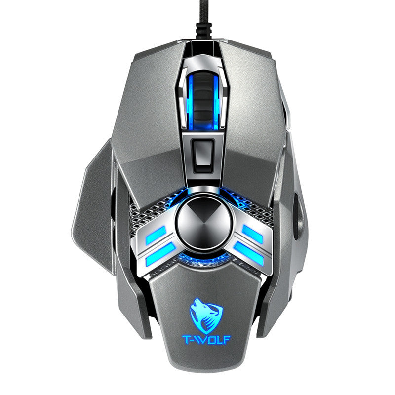 Weighted Gaming Mouse With RGB Black/Grey
