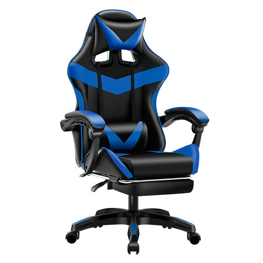 Ergonomic Gaming Chair With Footrest ALL BLACK/BLACK & BLUE/BLACK & RED/BLACK & WHITE/BLACK & GOLD/PINK & WHITE