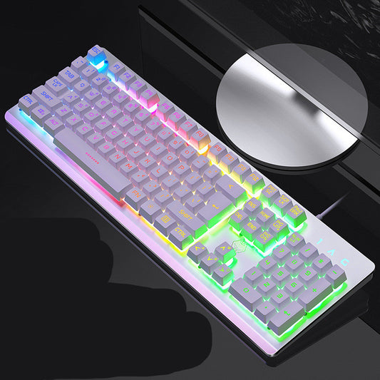 High-Performance Metal Mechanical Gaming Keyboard With RGB Black/White