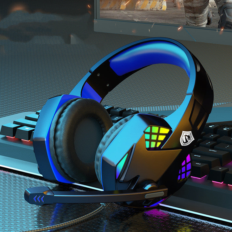 Gaming Wired Headset Illuminated With RGB Headset Colour BLUE
