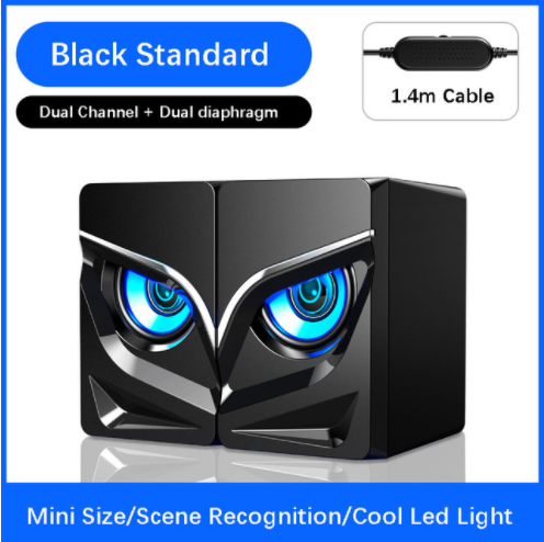 High-Performance 2.0 Channel Stereo Desktop Computer Sound Desk Speakers - Perfect for PC Gaming!" Black/White